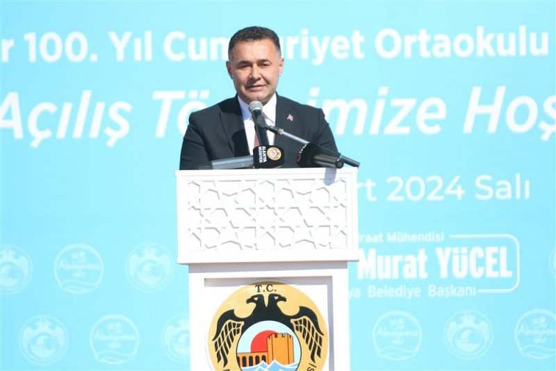 Başkan yücel alanya’da ikili eğitime son veriyor avsallar 100. yıl cumhuriyet ortaokulu ve anaokulu törenle açıldı