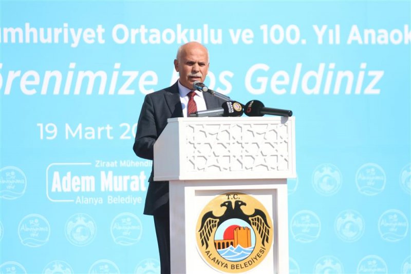Başkan yücel alanya’da ikili eğitime son veriyor avsallar 100. yıl cumhuriyet ortaokulu ve anaokulu törenle açıldı