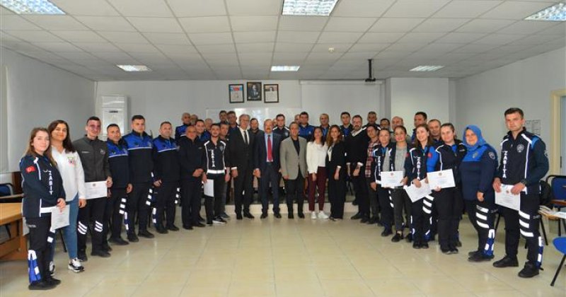 Zabıta personeline yönelik 4 haftalık eğitimler tamamlandı