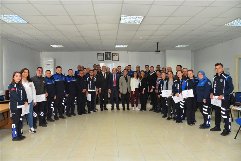 Zabıta personeline yönelik 4 haftalık eğitimler tamamlandı