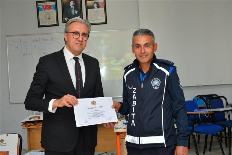 Zabıta personeline yönelik 4 haftalık eğitimler tamamlandı