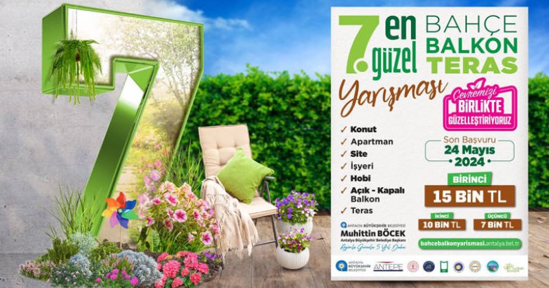 Antalya’nın En Güzel Balkon Ve Bahçeleri Seçiliyor