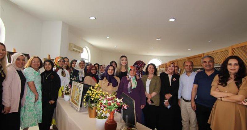 Kestel mahallesi el sanatları kursu yıl sonu sergisi açıldı