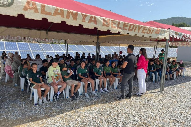 Alanya belediyesi'nden çevreci öğrencilere teknik gezi