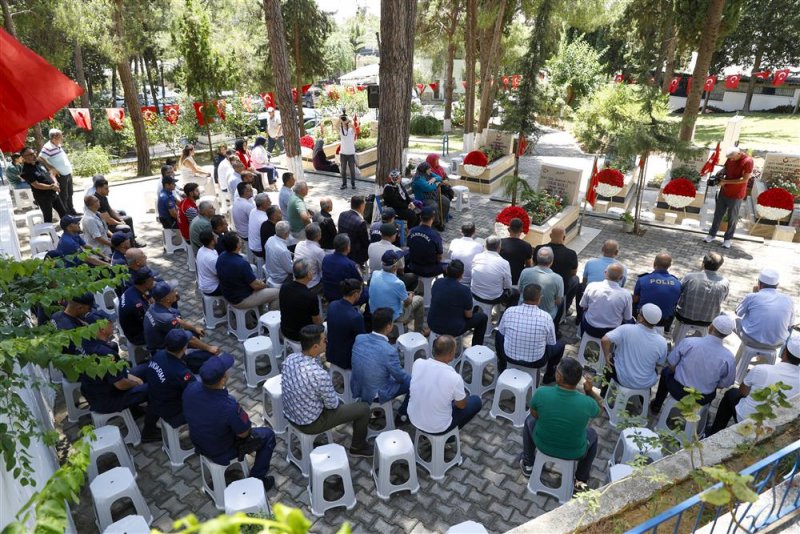 Alanya'da 15 temmuz demokrasi ve milli birlik günü anma töreni düzenlendi