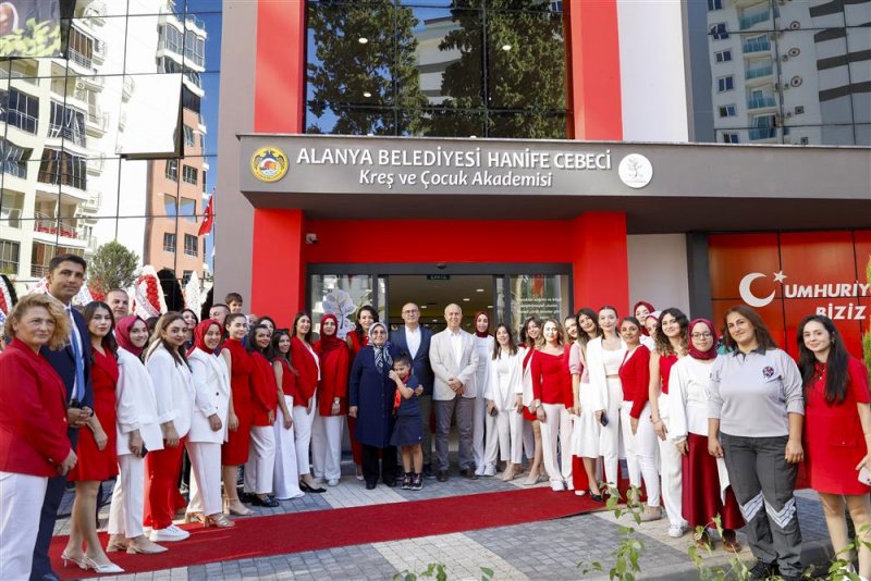 “alanya belediyesi hanife cebeci kreş ve çocuk akademisi ailelerin yükünü hafifletecek”