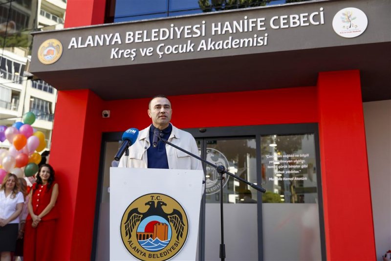“alanya belediyesi hanife cebeci kreş ve çocuk akademisi ailelerin yükünü hafifletecek”