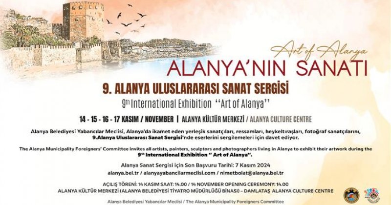 9.uluslararası sanat sergisi-art of alanya 14 kasım’da sanatseverlerle buluşuyor