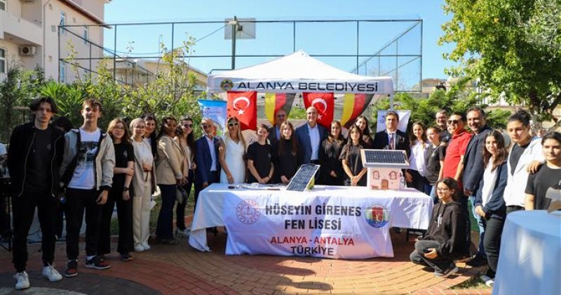 Alanya'ya gelen alman öğrenciler sürdürülebilir enerji üzerine çalışmalarını tamamladı