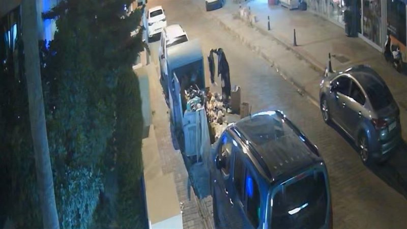 'çöp' komplosunun kamera görüntüleri ortaya çıktı