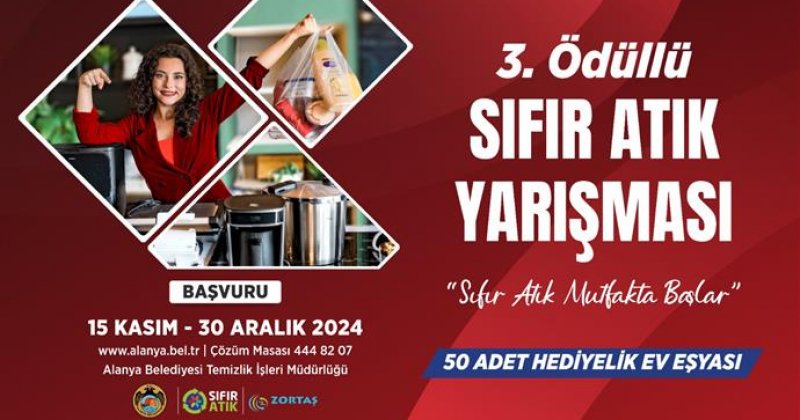 ‘sıfır atık mutfakta başlar’ yarışması 3. kez başlıyor