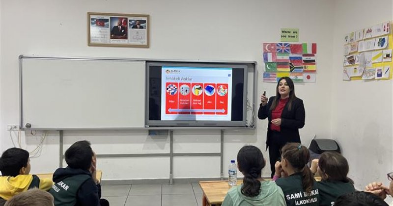 Öğrencilere iklim değişikliği ve sıfır atık eğitimi verildi