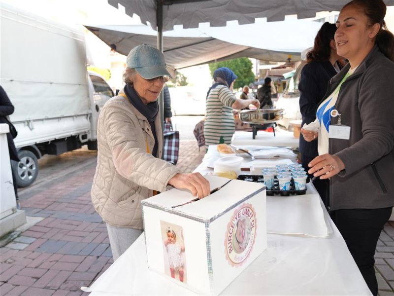 Belediye kreşi öğrencilerinden burçe bebek’e destek