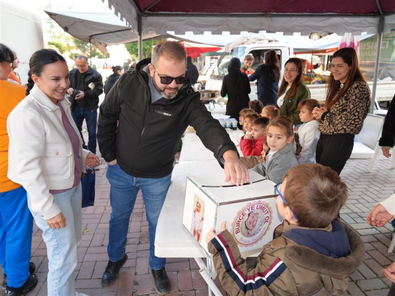 Belediye kreşi öğrencilerinden burçe bebek’e destek