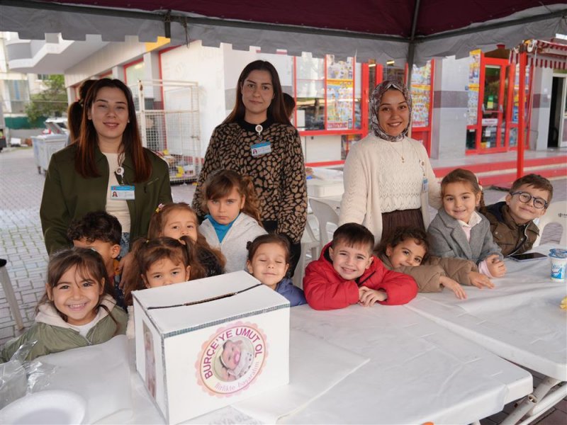 Belediye kreşi öğrencilerinden burçe bebek’e destek