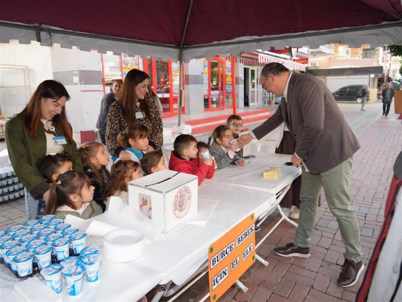Belediye kreşi öğrencilerinden burçe bebek’e destek