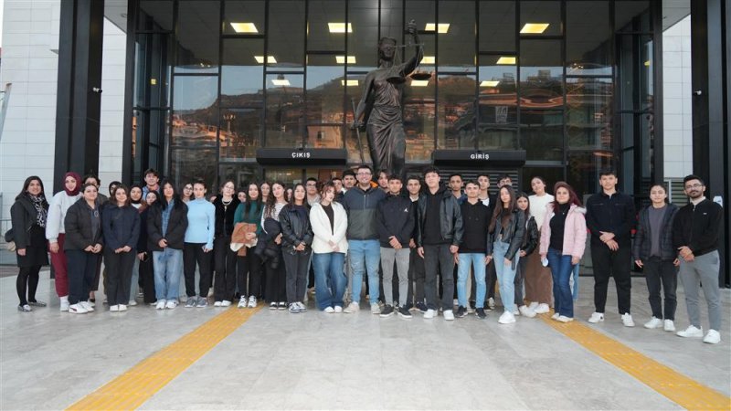 Alanya belediyesi eğitim akademisi öğrencileri başsavcı tekin'le buluştu