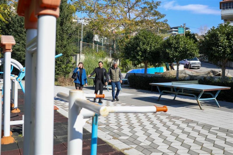 Alanya belediyesi kemal beyaz parkını yeniledi