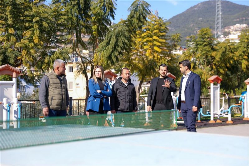 Alanya belediyesi kemal beyaz parkını yeniledi