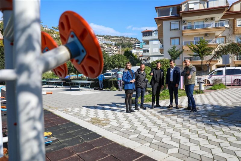 Alanya belediyesi kemal beyaz parkını yeniledi