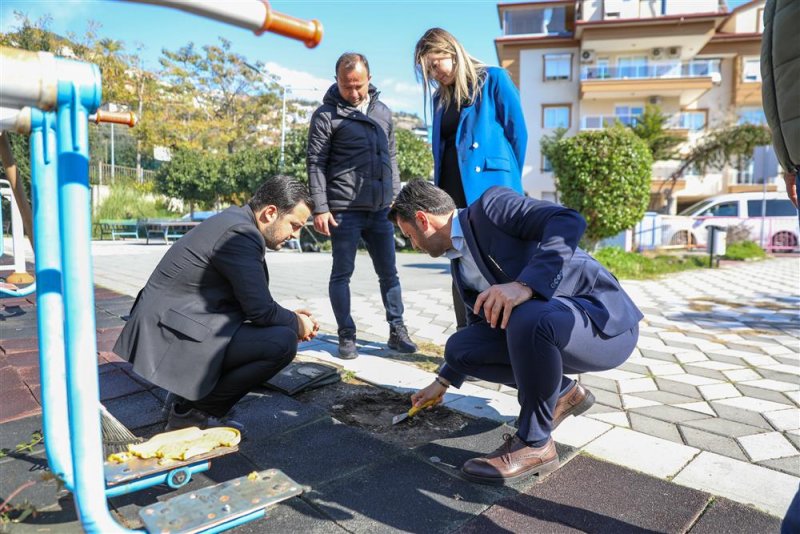 Alanya belediyesi kemal beyaz parkını yeniledi