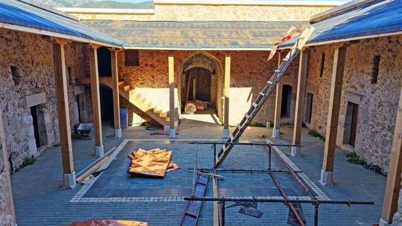 Tarihi oba medresesi’nde çalışmalar son aşamaya geldi