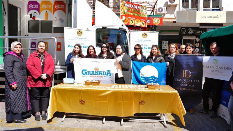 Alanya belediyesi dünya su günü'nde perlatör dağıttı