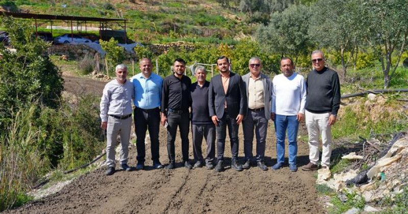 Alanya belediyesi'nden akdam’da atıl kalan o yola düzenleme