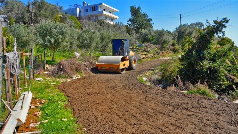 Alanya belediyesi'nden akdam’da atıl kalan o yola düzenleme