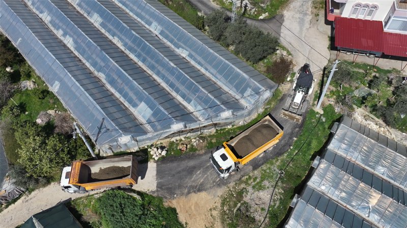 Alanya belediyesi'nden akdam’da atıl kalan o yola düzenleme