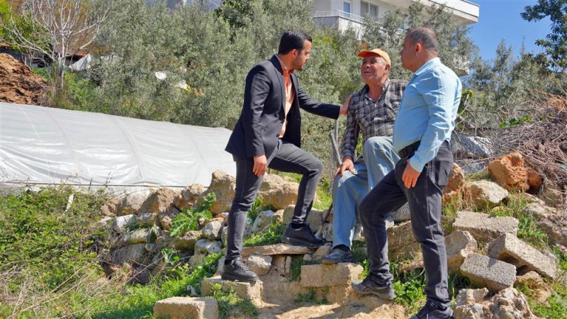 Alanya belediyesi'nden akdam’da atıl kalan o yola düzenleme