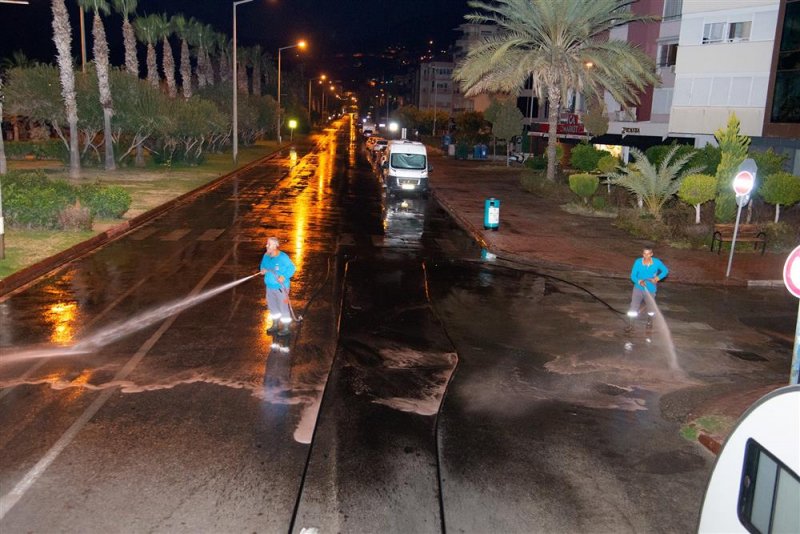 Alanya belediyesi’nden bayram öncesi temizlik