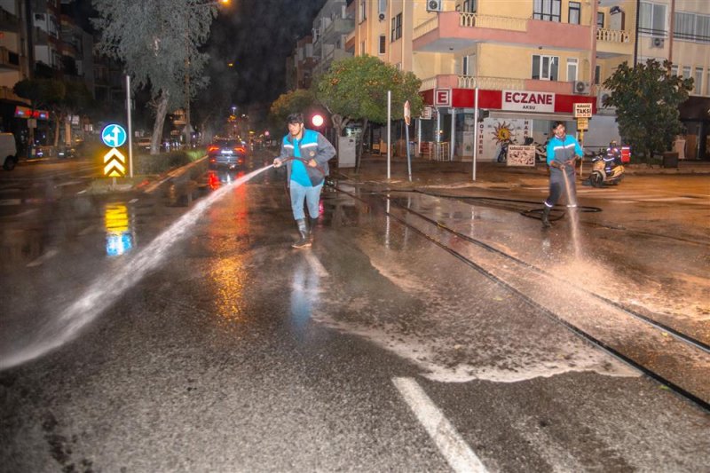 Alanya belediyesi’nden bayram öncesi temizlik