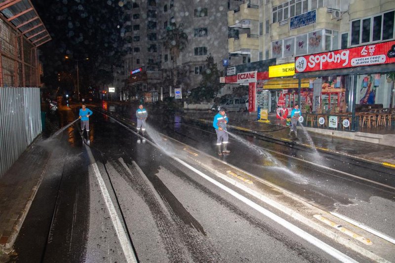 Alanya belediyesi’nden bayram öncesi temizlik