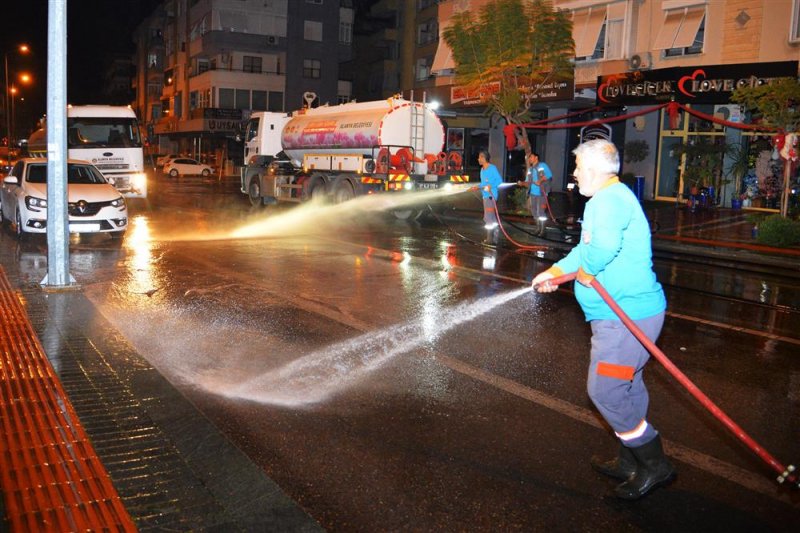 Alanya belediyesi’nden bayram öncesi temizlik