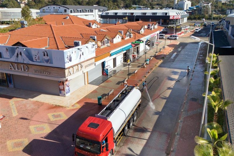 Alanya belediyesi’nden bayram öncesi temizlik