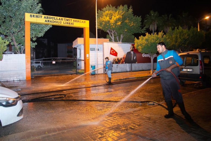 Alanya belediyesi’nden bayram öncesi temizlik