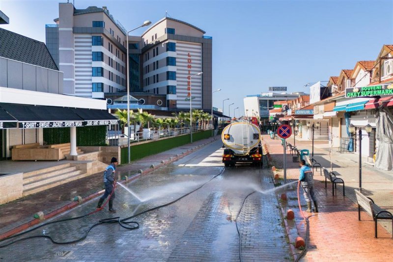 Alanya belediyesi’nden bayram öncesi temizlik