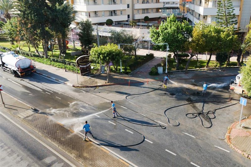 Alanya belediyesi’nden bayram öncesi temizlik