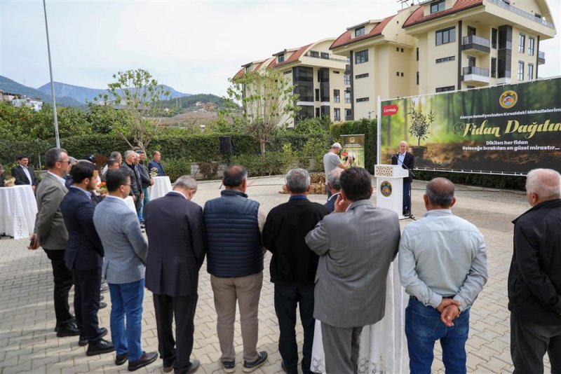 Alanya belediyesi’nden çiftçilere keçi boynuzu fidanı desteği