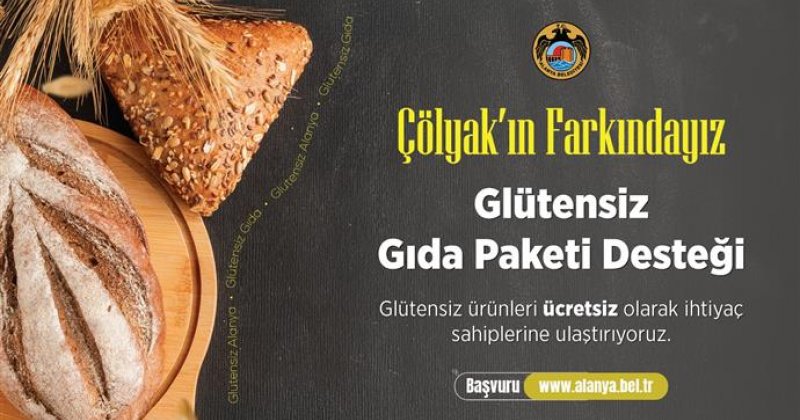 Alanya belediyesi’nden çölyak hastalarına destek
