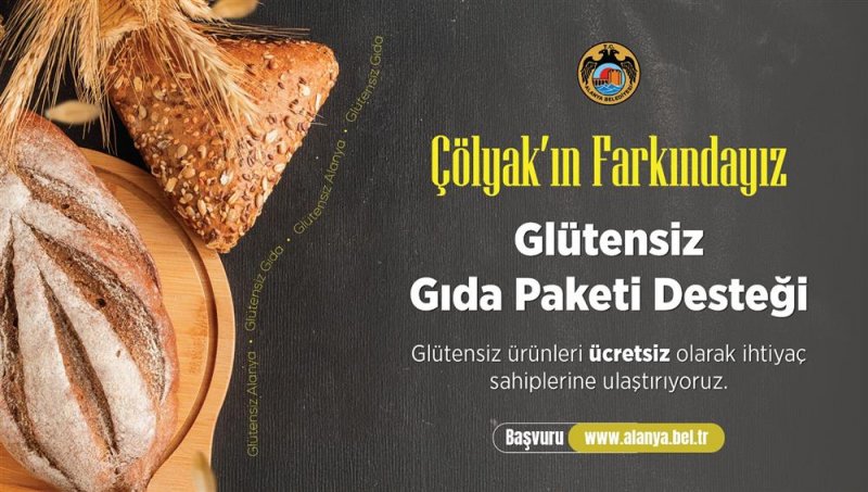 Alanya belediyesi’nden çölyak hastalarına destek