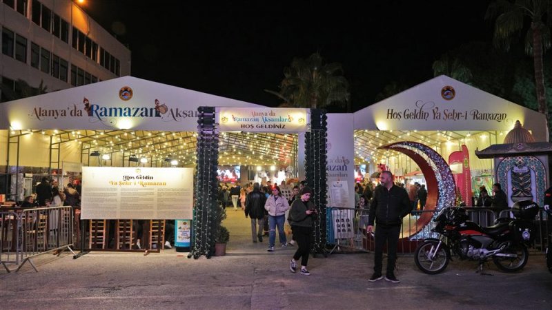 Alanya’da ramazan akşamları coşkuyla başladı