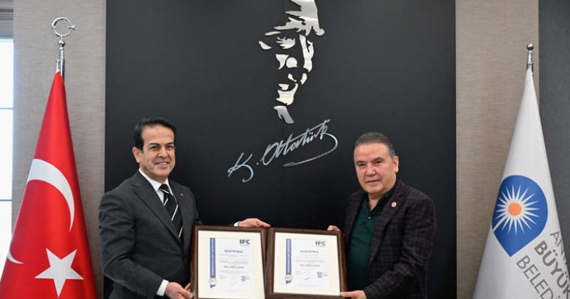 Antalya Büyükşehir Belediyesi’ne  Iso 50001 Belgesi Teslim Edildi