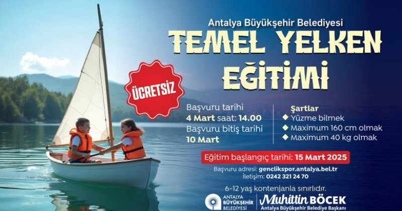Büyükşehir’den ‘Temel Yelken Eğitimi’