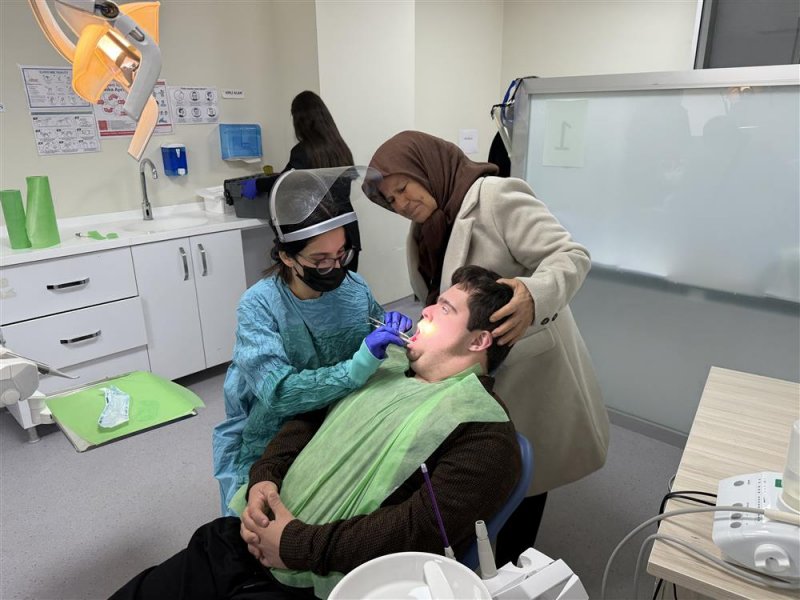 Özel bireylere ağız ve diş sağlığı taraması yapıldı