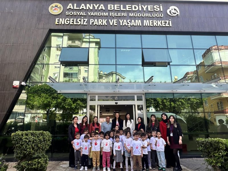 Alanya belediyesi hanife cebeci kreş ve çocuk akademisi’nden engelli farkındalığına yönelik ziyaret