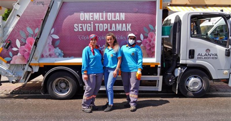 Alanya’da temizliğe kadın eli değdi
