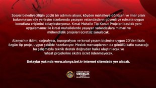Alanya’nın kırsal mahallelerine özgü "tip konut projeleri" geliştirme süreci başladı