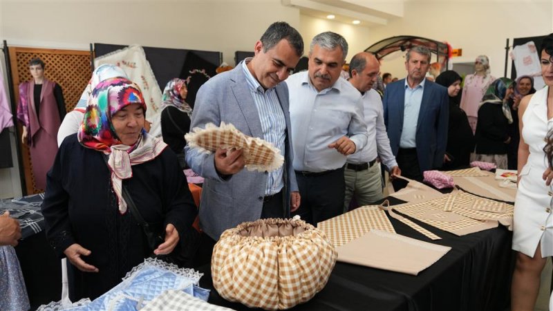Kargıcak ve demirtaş el sanatları kursları yılsonu sergisine büyük ilgi